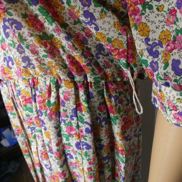 Breli Originals Vintage Floral Dress 1/2 Sleeve Plus Size 14 - Picture 4 of 9